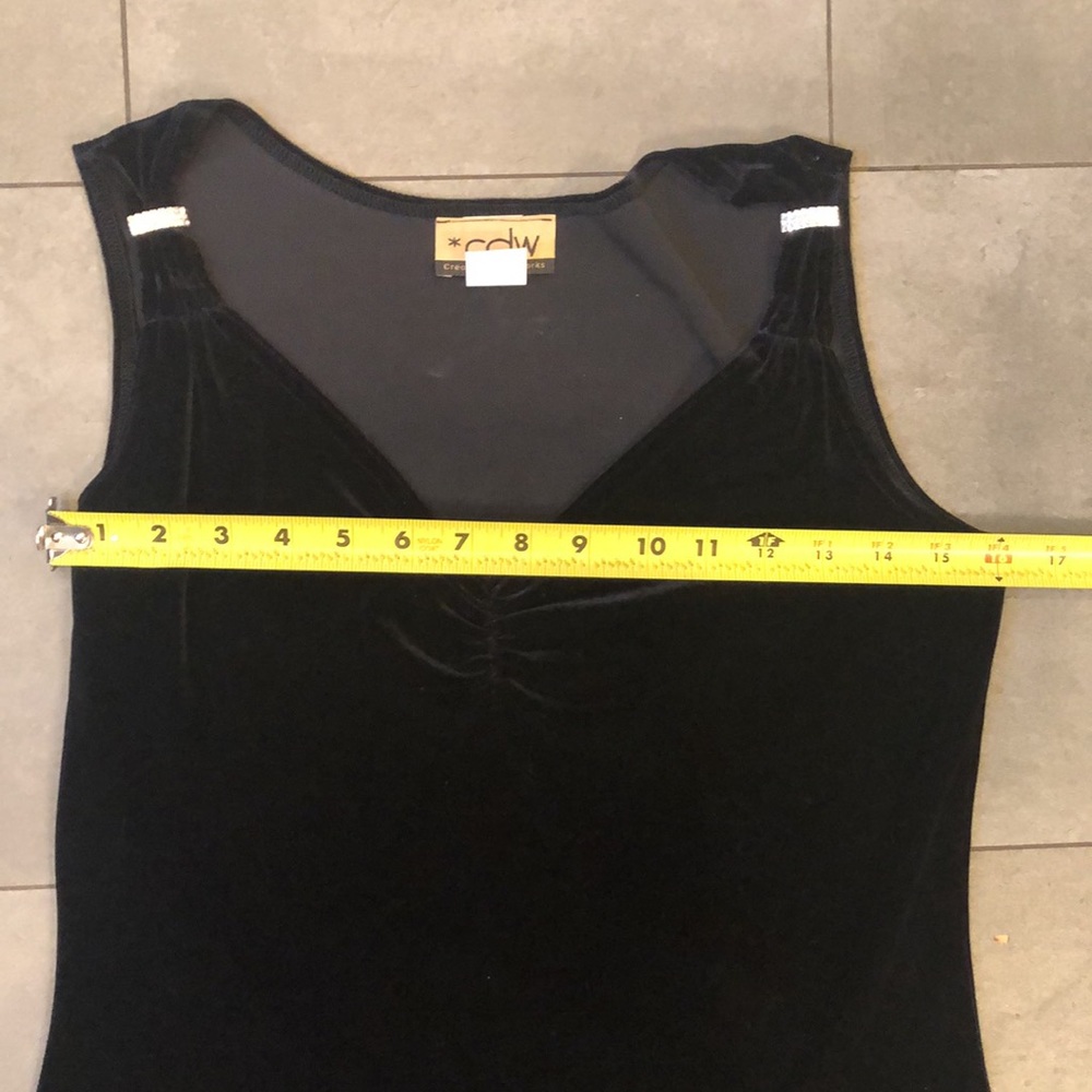 CDW Velvet Sleeves Top - Picture 6 of 8